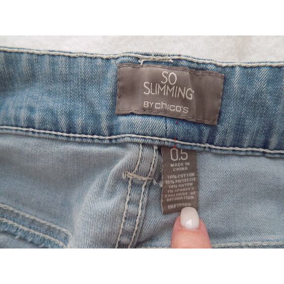 Chico's So Slimming jeans light wash Chico's size 0.5 size 6 - Picture 7 of 7